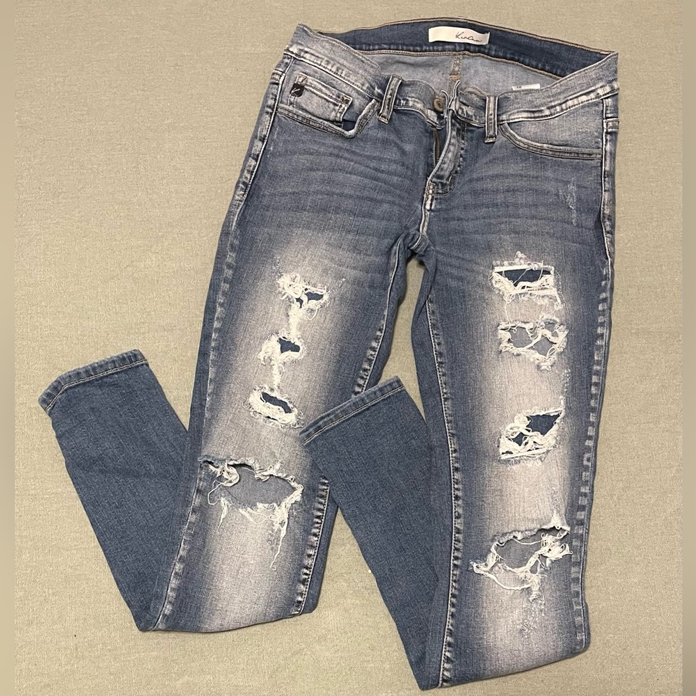 Kancan distressed skinny jeans